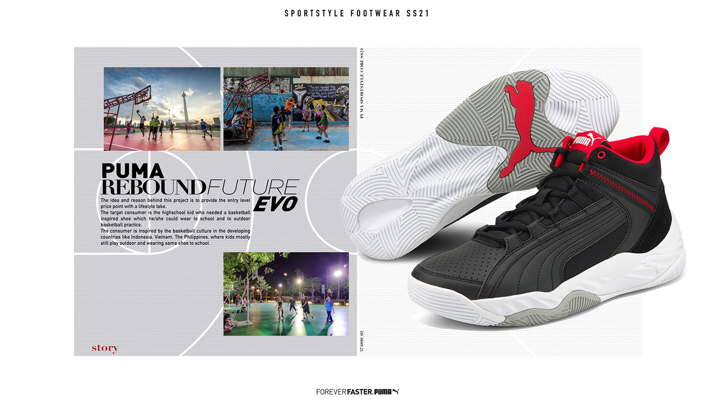 basketball puma footwear design industrial design  sneakers design concept