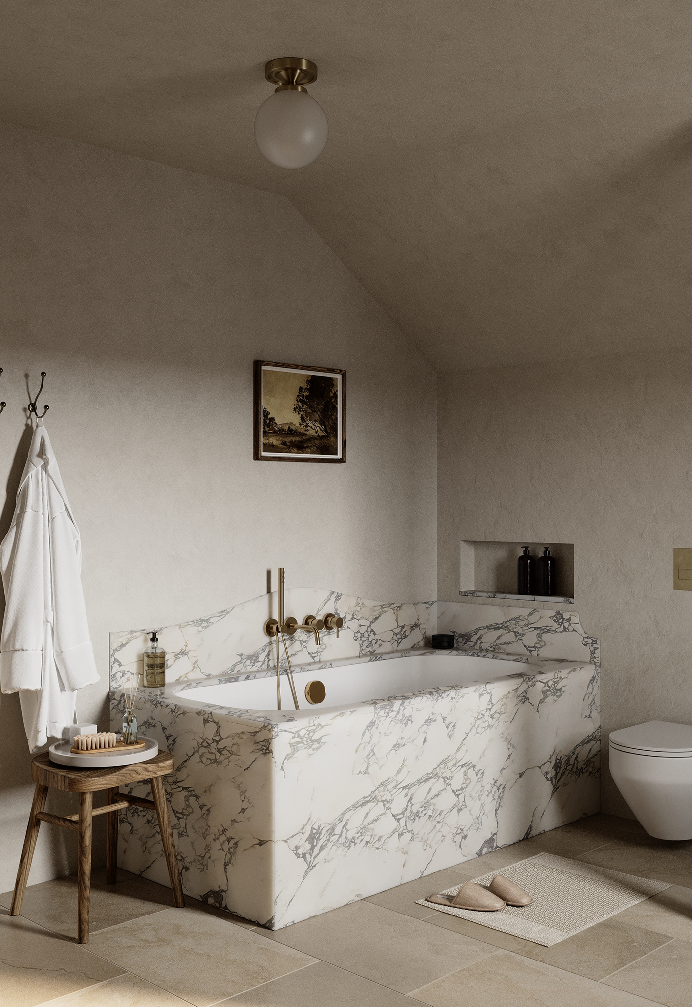 bathroom corona render  CGI archviz rendering interior design  Interior ukraine Kyiv vintage