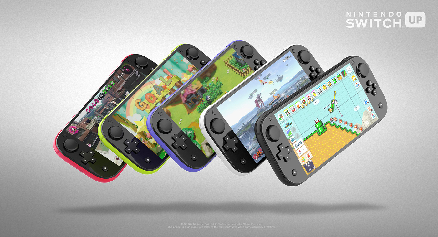 Nintendo Switch UP concept industrial design  Nintendo Nintendo concept nintendo switch switch pro switch up