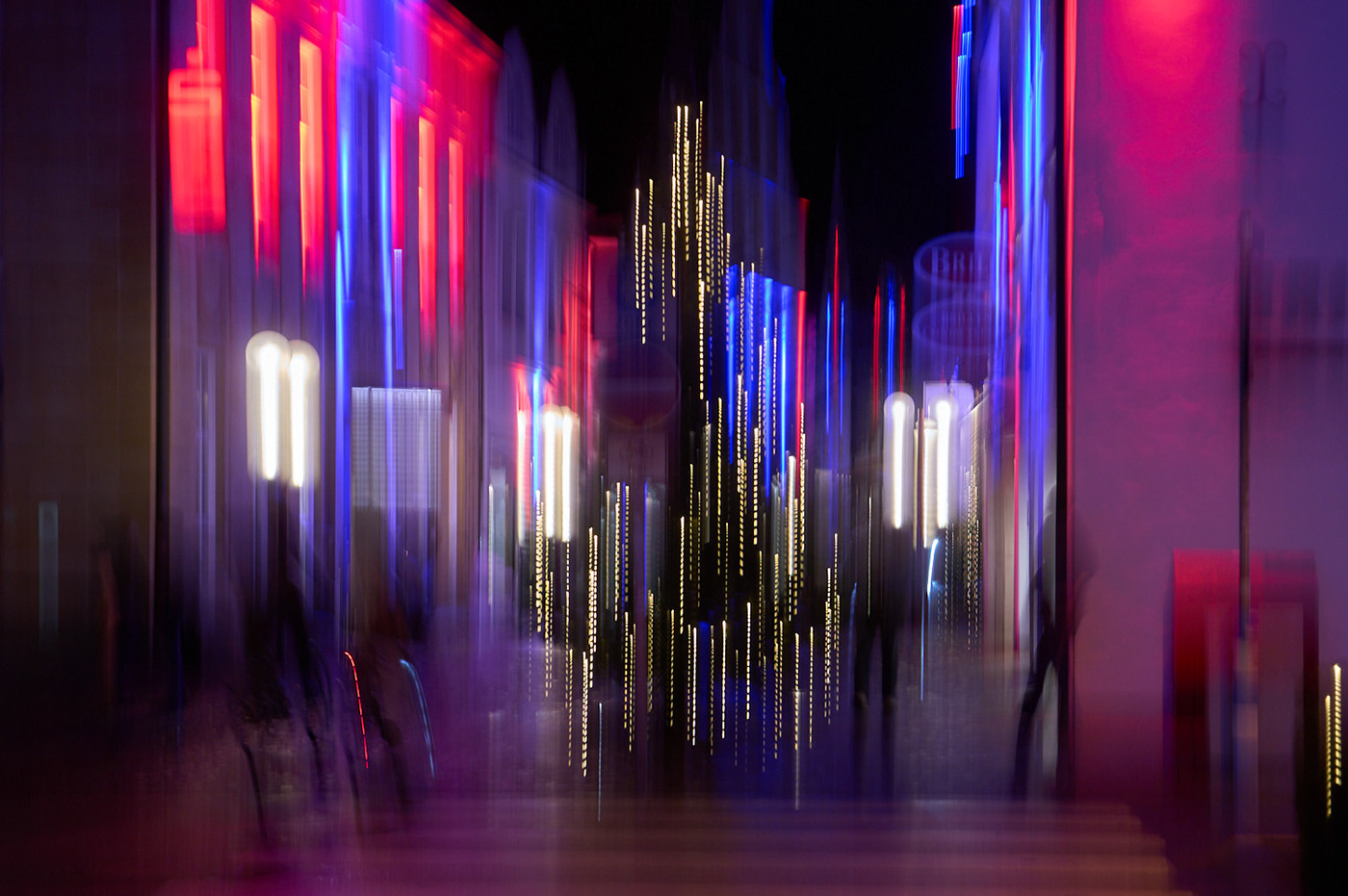 light ICM abstract Digital Art  impressionism Photography  night photography Urban colorful