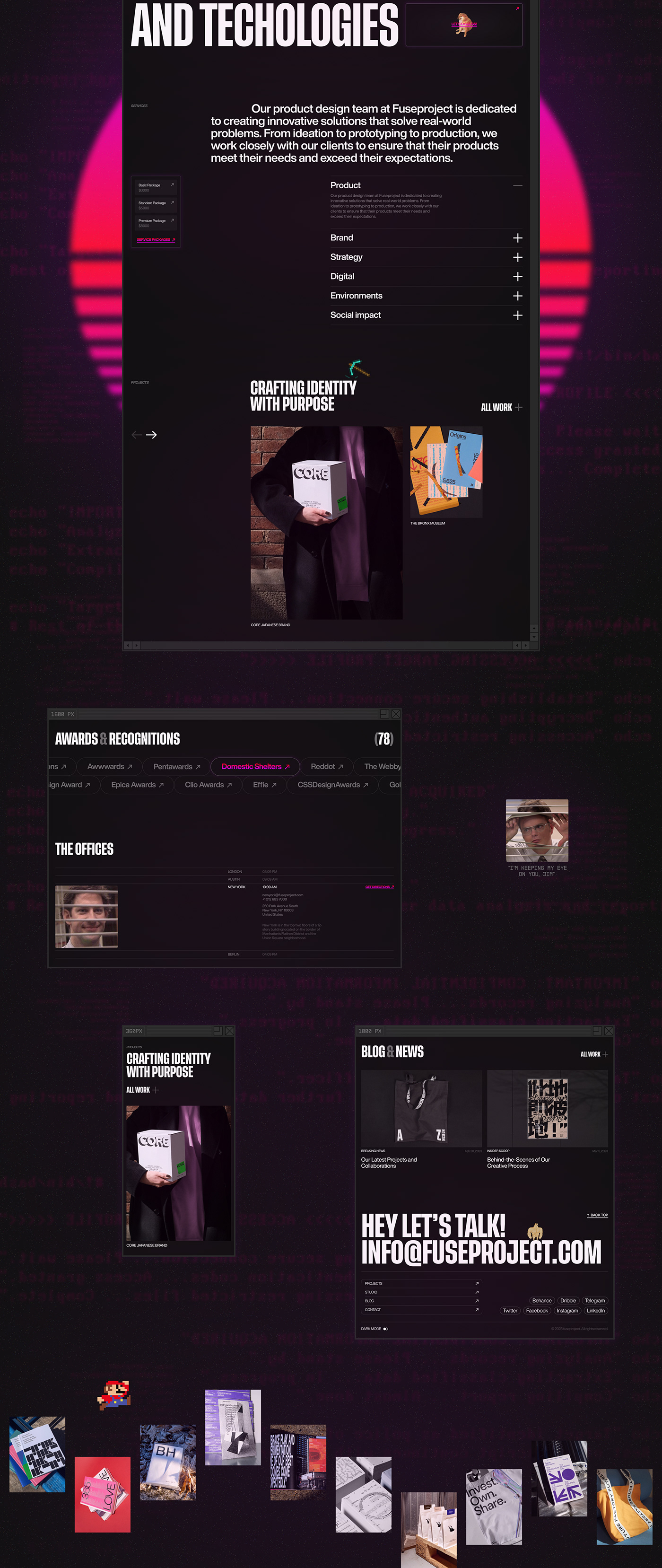 agency Figma redesign minimal Website UI ux brand identity concept