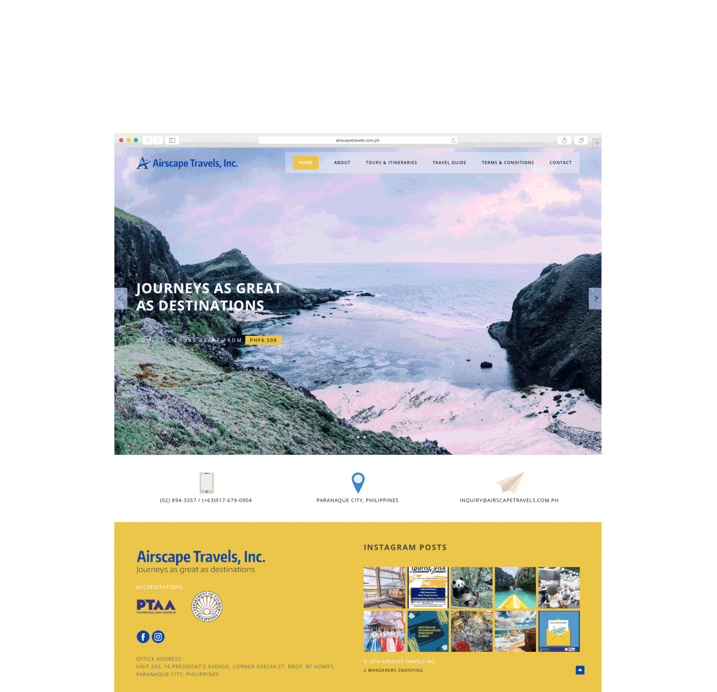 Web Design  web development  front-end Website UI/UX travel agency Mockup HTML css sublime