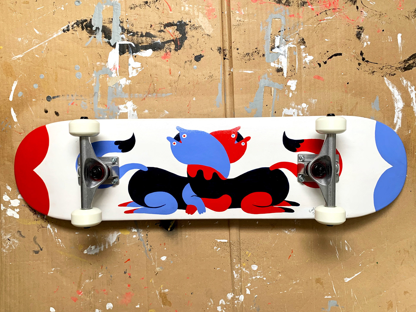 acrylicpaint  characterdesign Drawing  ILLUSTRATION  painting   skateboard