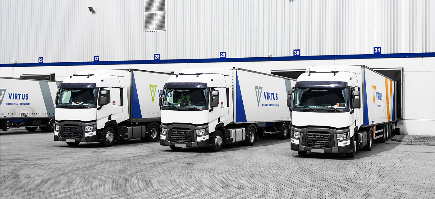 blue car company lime Logistics rebranding spedition transportation Truck