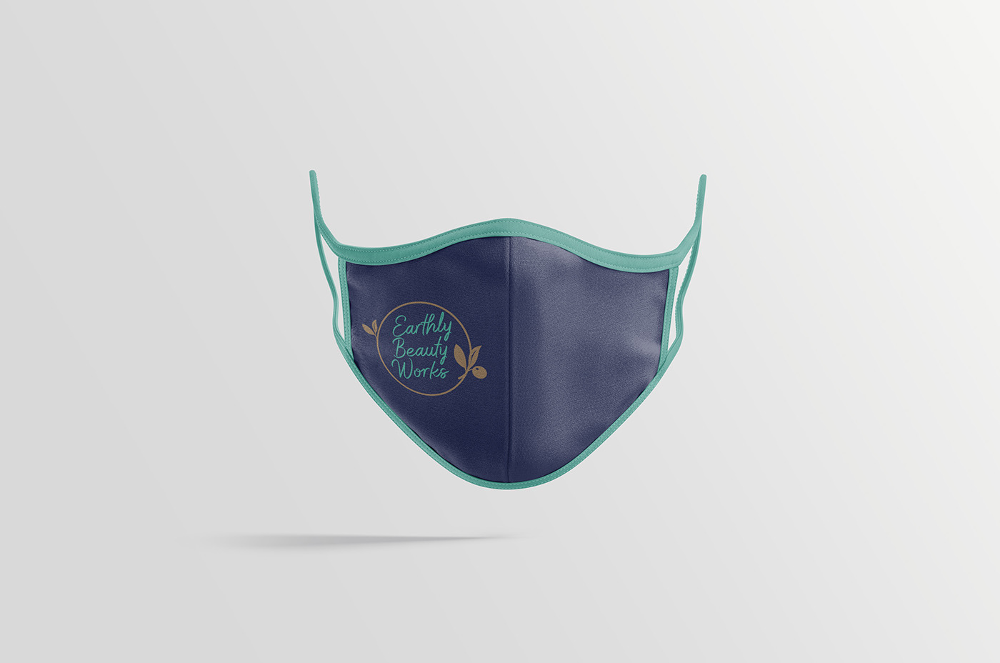 Organic Soap Logo On Mask