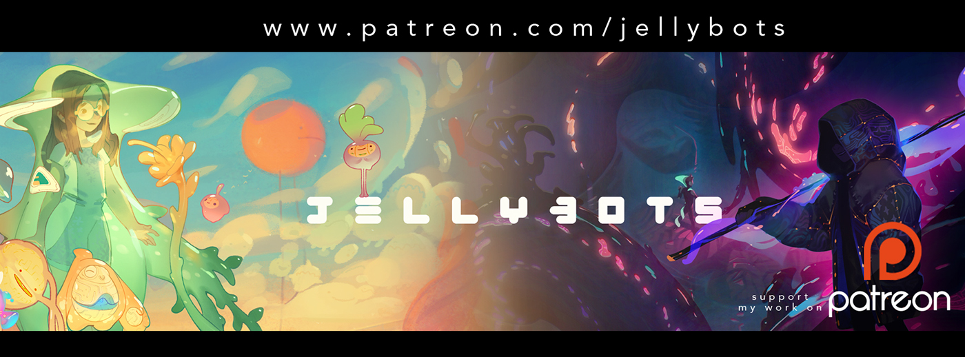 jellybots jellyjam Scifi fantasy VisDev patreon animation 