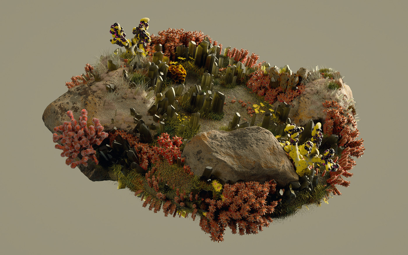 3D CGI editorial exterior Landscape Nature Photography  Render SKY