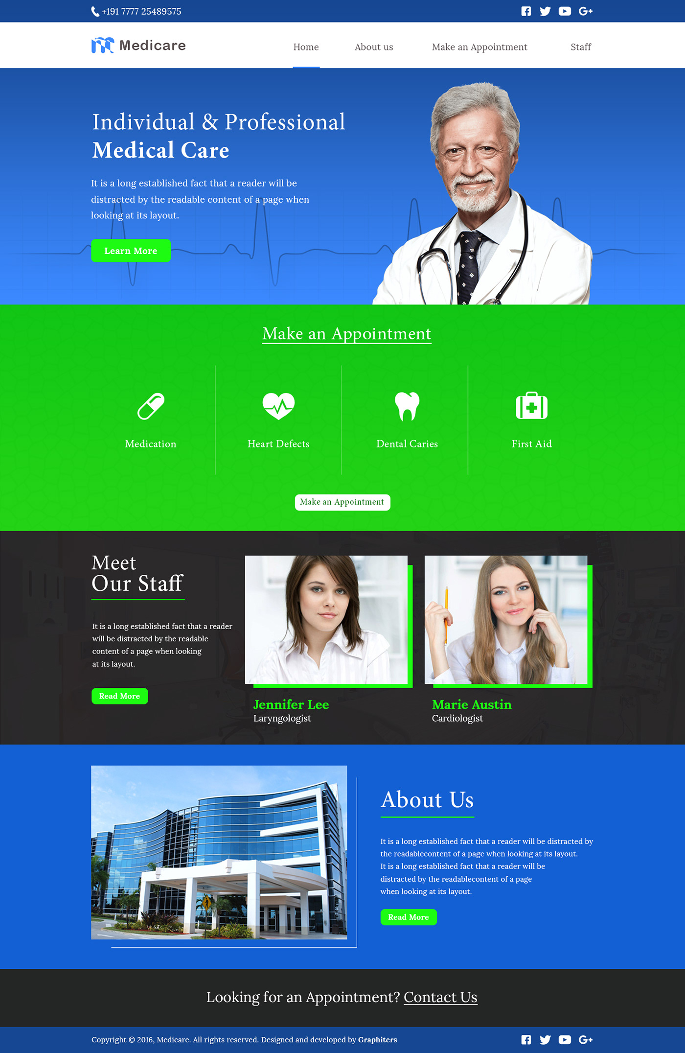 Web design Islamabad web development pakistan health care clinic health care website Clinic Website  Graphiters