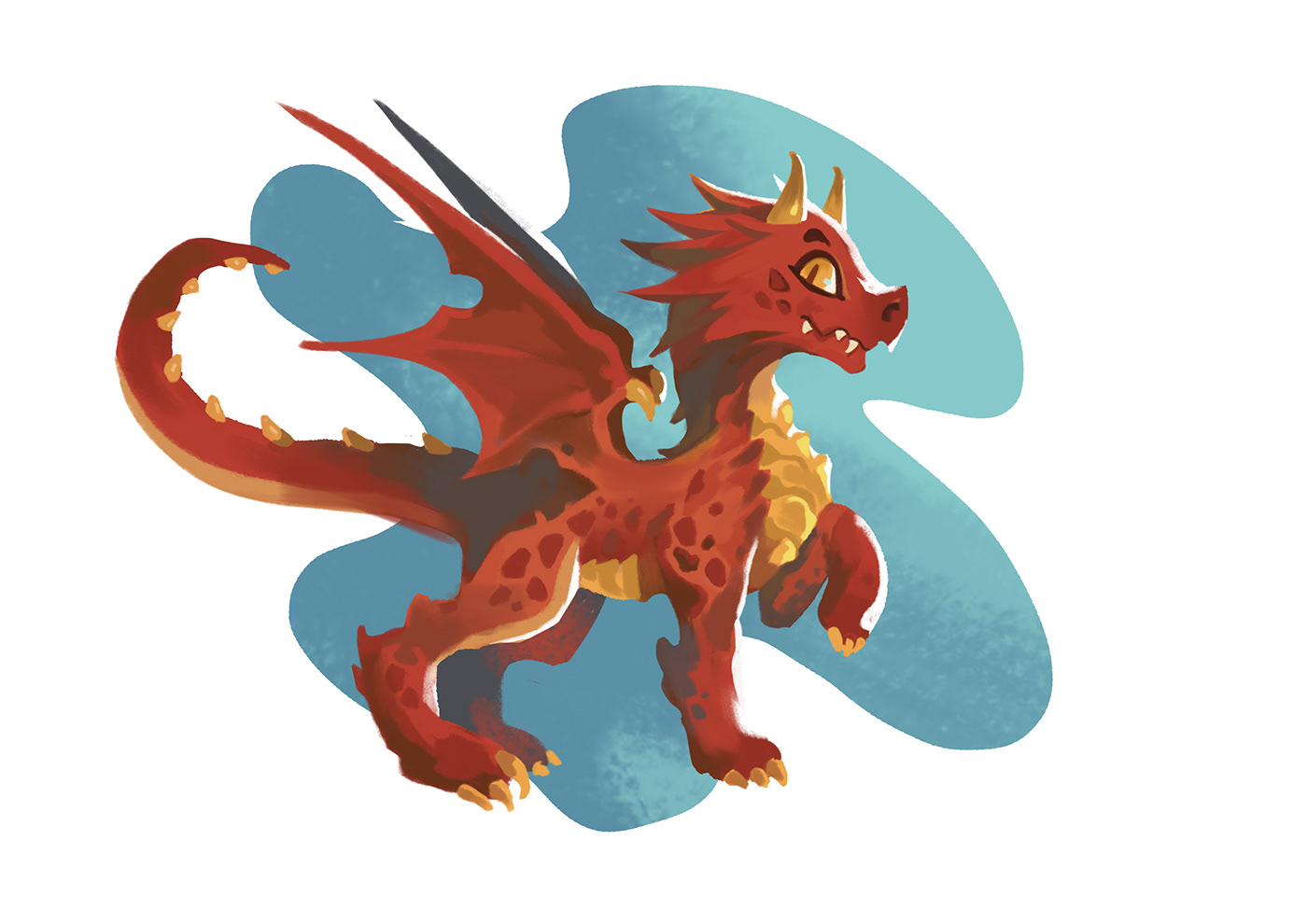 Character design  Creature Design Digital Art  digital painting dragon fantasy art painting  