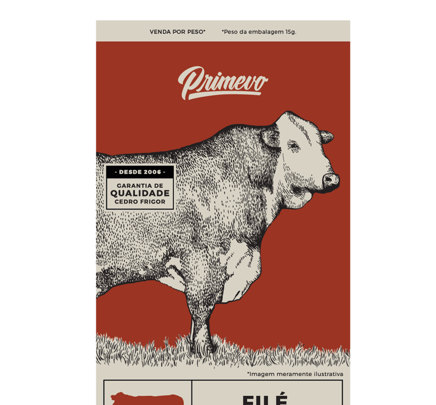 primevo cow pork logo meat sheep factory industry carne packing