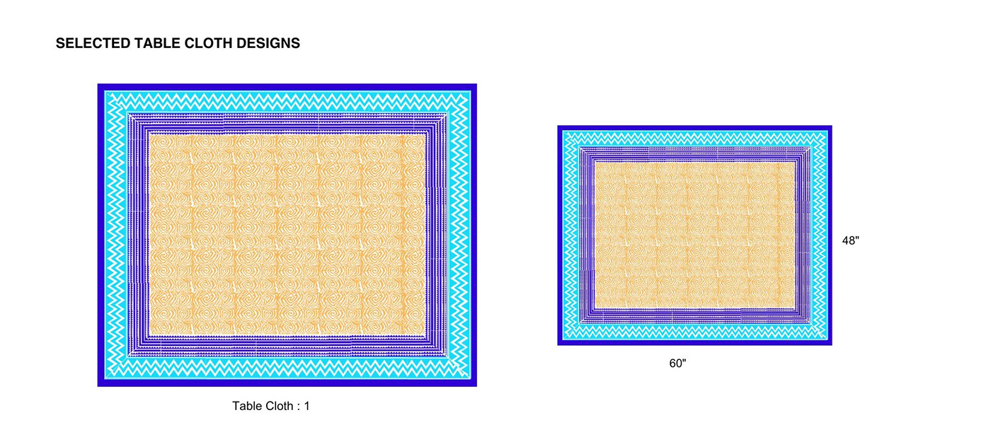 textile block print surface design Chevron