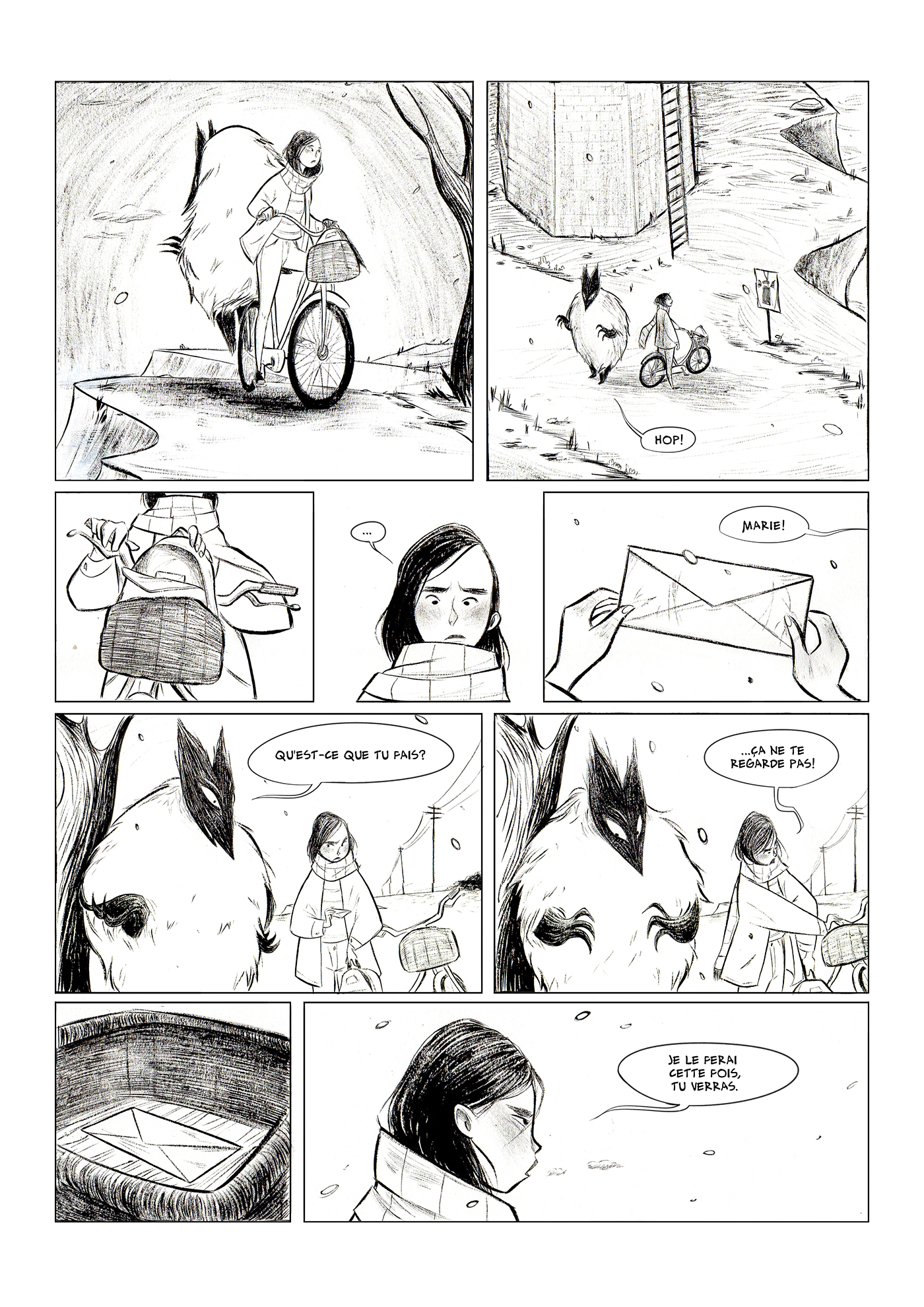monstre monster story comics fumetto girls sad art