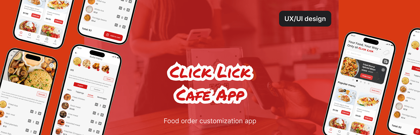 product design  food app Figma Mobile app user experience UI/UX app design