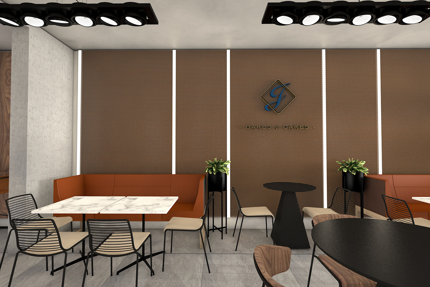 cafeteria design commercial Europe Interior interior design  malta
