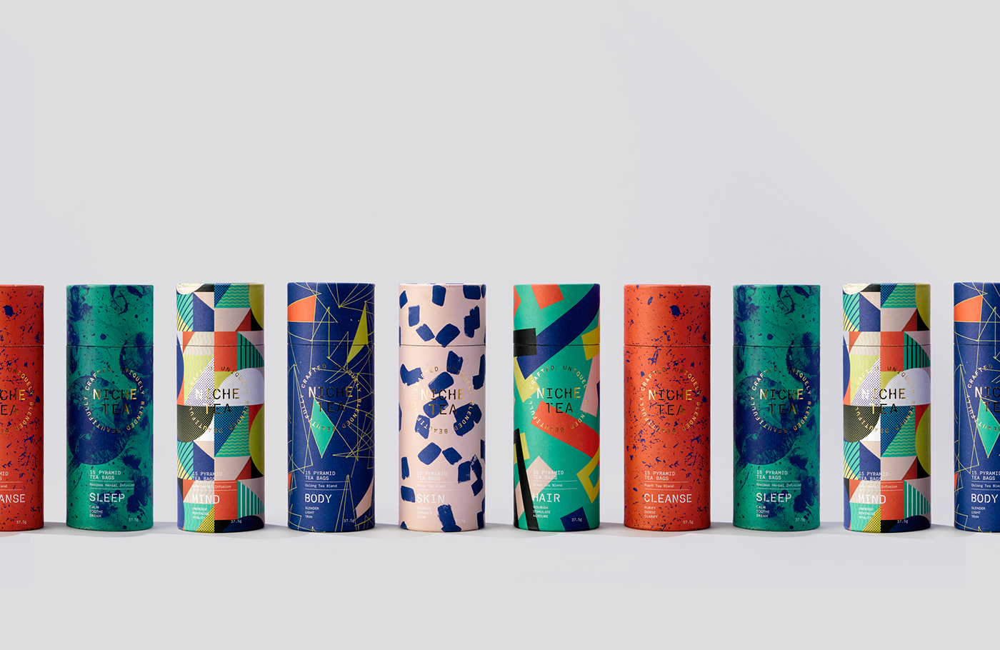 Tea Packaging Packaging iwant branding  illustrated packaging tea design product identity niche niche tea
