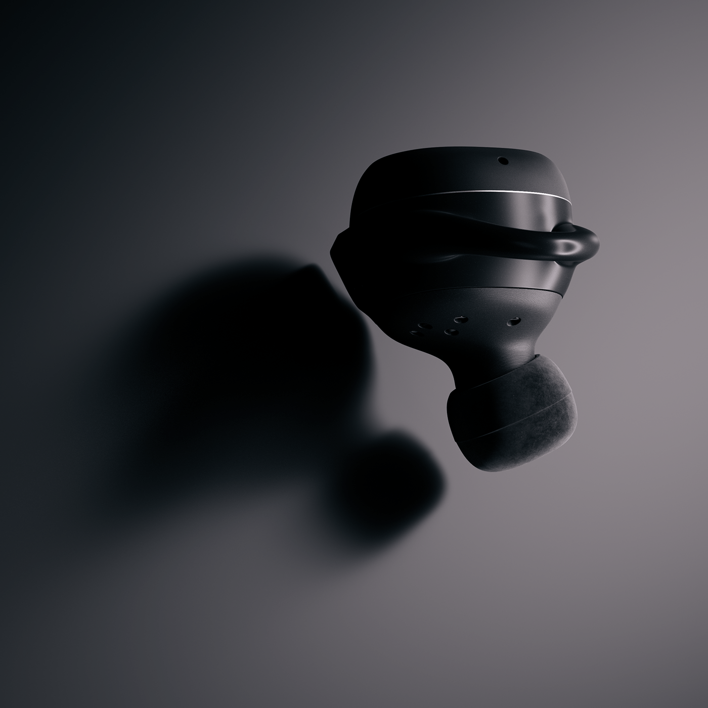 3D c4d CGI dark design headset octane product Render visualization