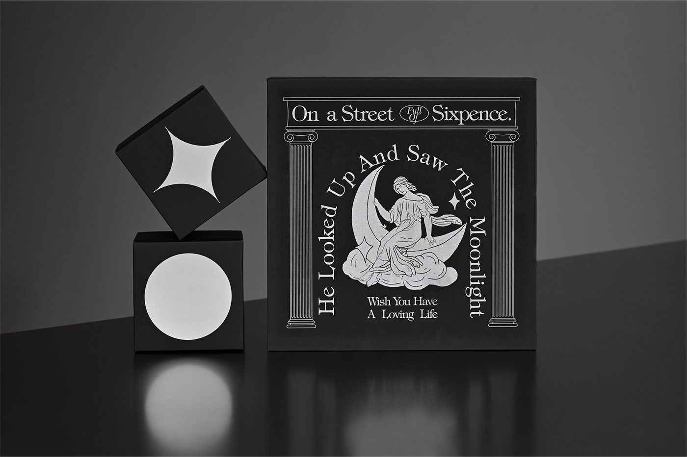 design gift mooncake Printing box brand identity package packaging design visual