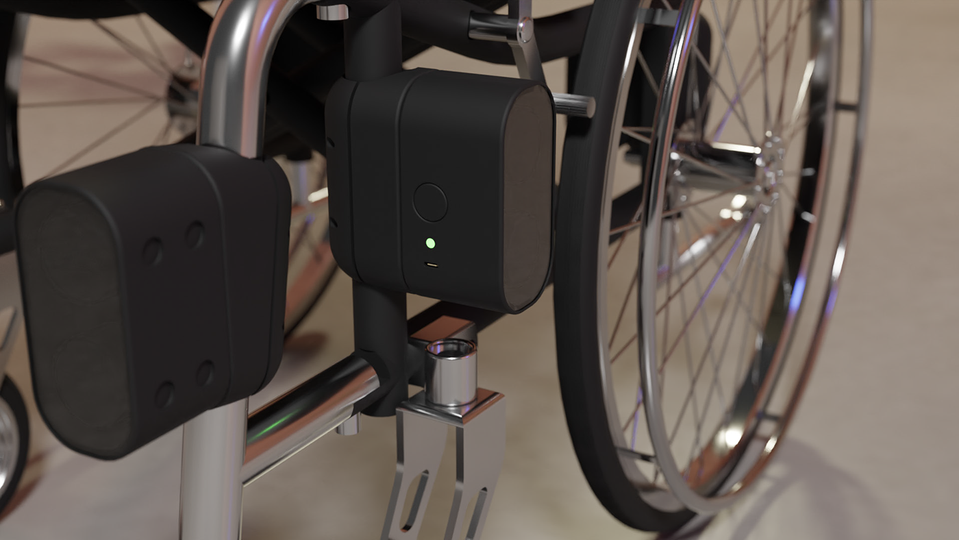 3D Rendering blender design disability fusion 360 industrial design  wheelchair