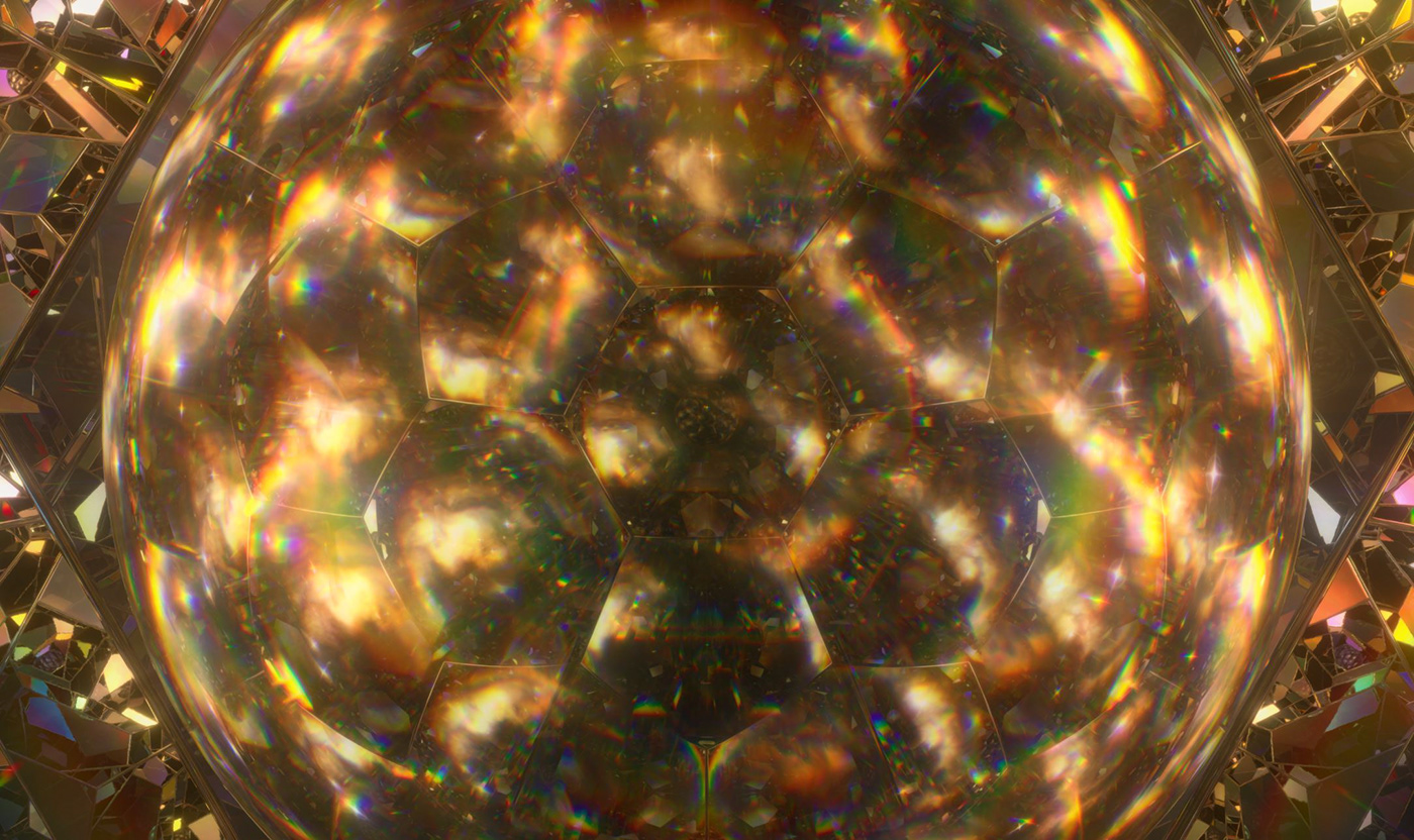 3D abstract cinema4d crystal dispersion glass octane rainbow reflection weird