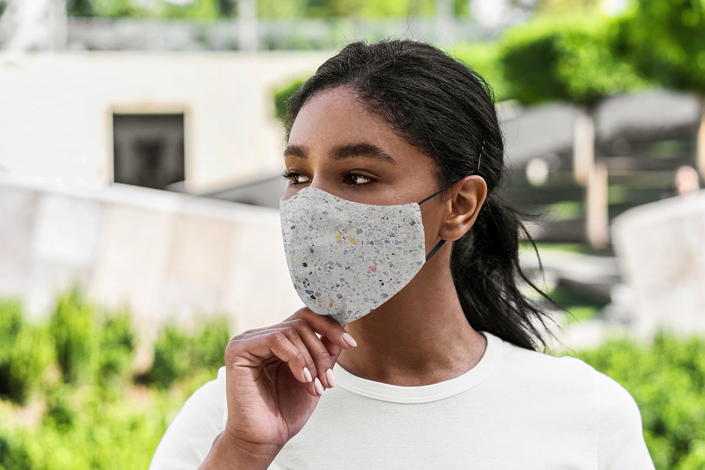 Face mask facemask medical mock-up Mockup safe safety template