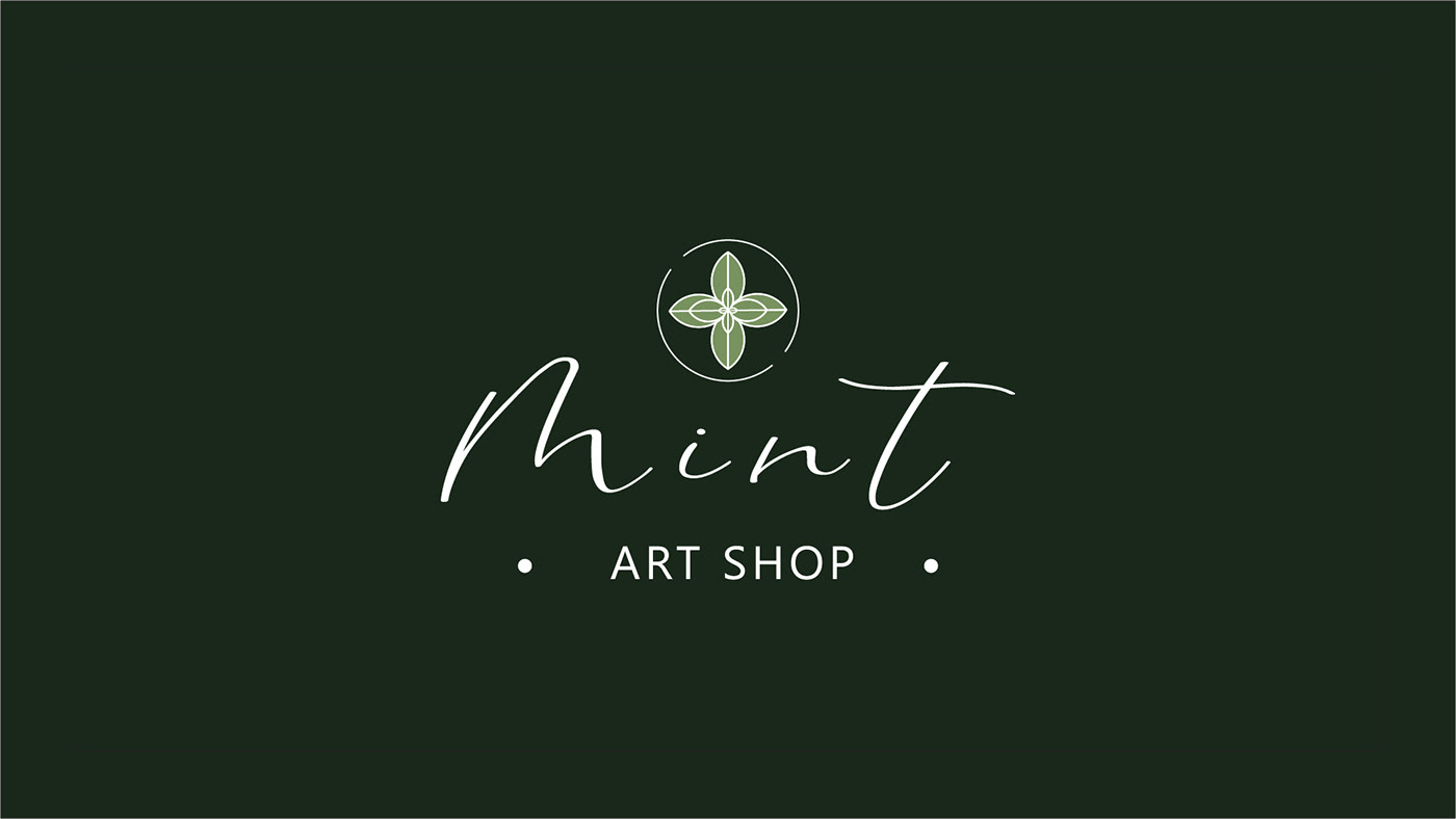 design logo mint green Artshop