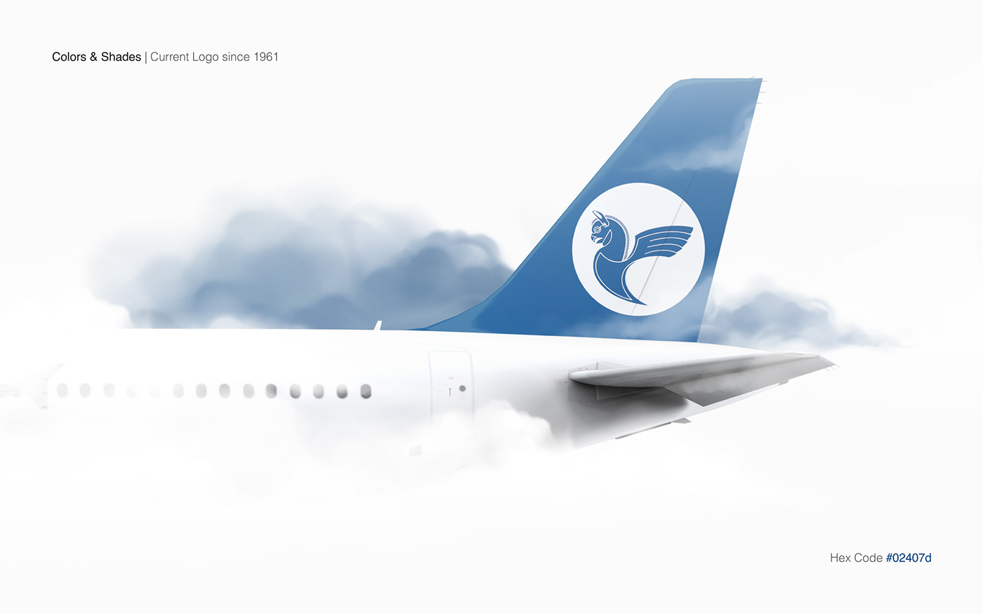 airline logo Golden Ratio Phoenix hologram app uxui homa iranair Iran