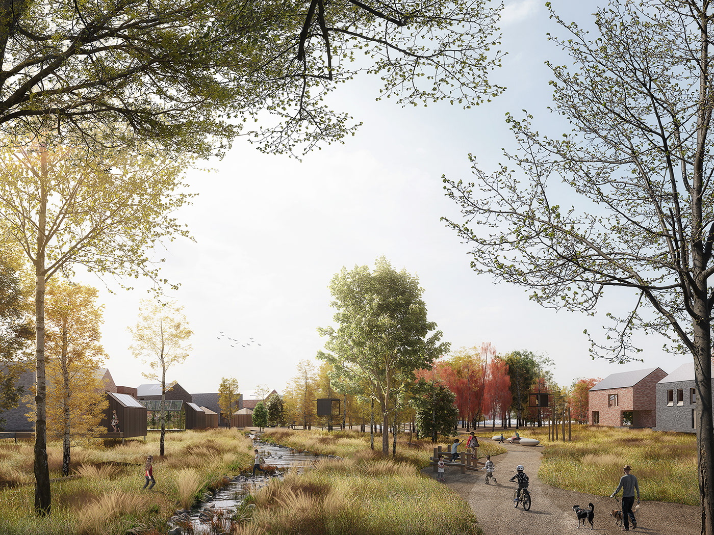 architecture CGI Competition finland muuan oulu urbanism   visualizations