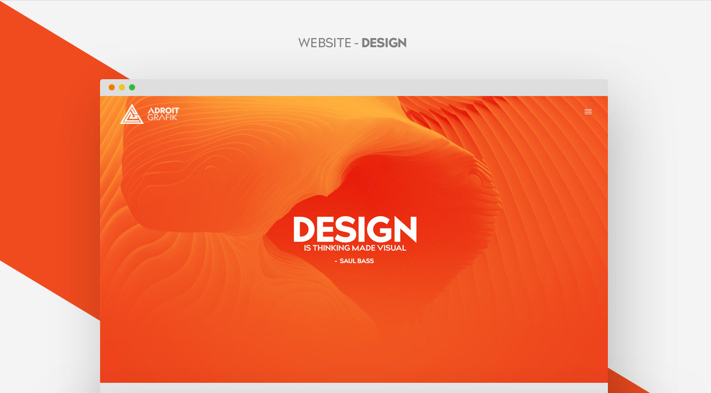 graphic Web identity corporate artistic Mockup brand identity minimal orange design type mobile UI ux flat