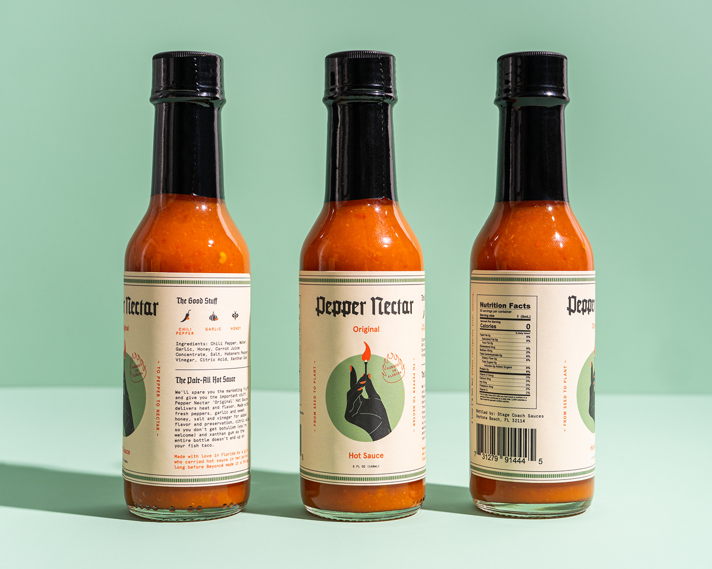 bottle brand identity branding  food photography hot sauce ILLUSTRATION  Label logo Packaging Photography 