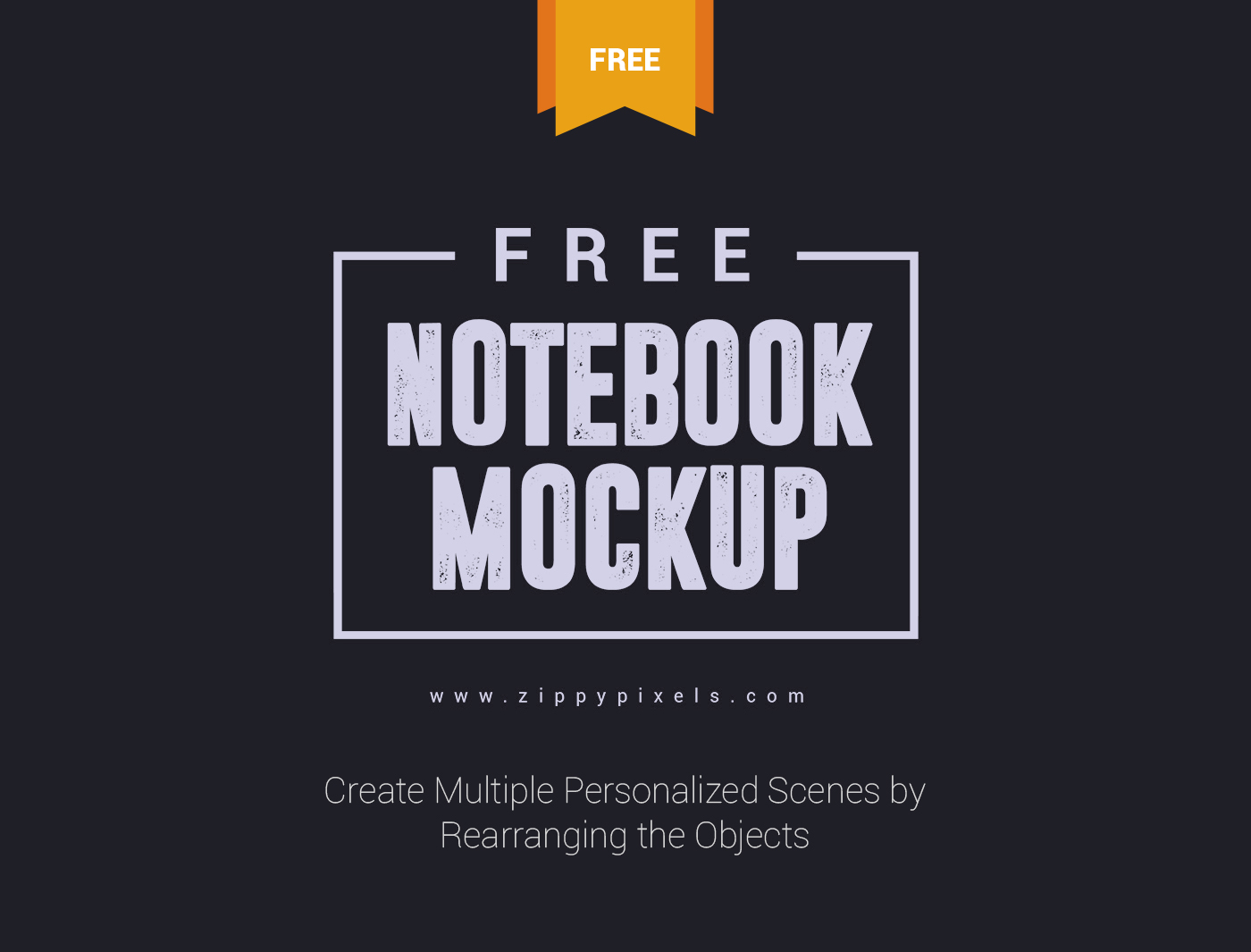free freebie Mockup psd notebook sketch book Stationery artwork logo Branding design scene creator photoshop mockup presentation mockup doodle