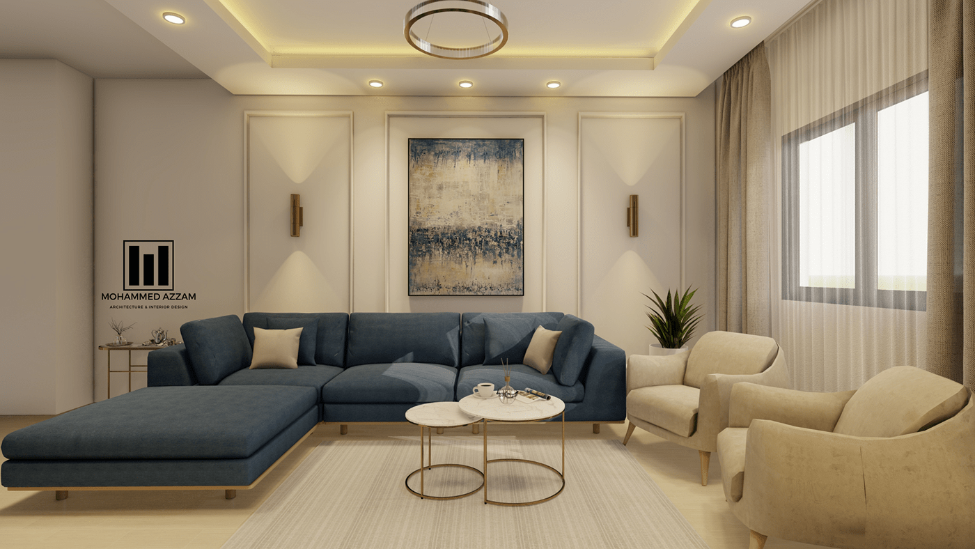 architecture interior design  living room Modern Design modernliving Render