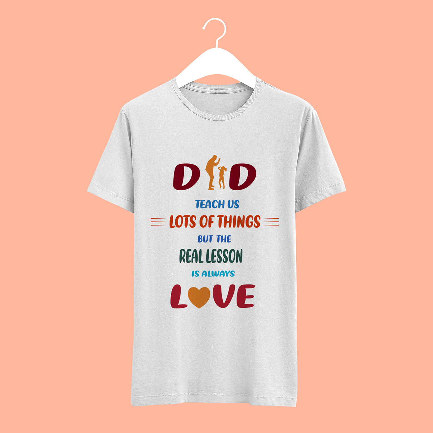 t-shirt Clothing Fashion  Father's Day typography  