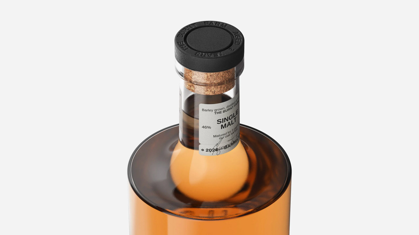 bottle farm Label Logo Design Packaging visual identity Whiskey Whisky