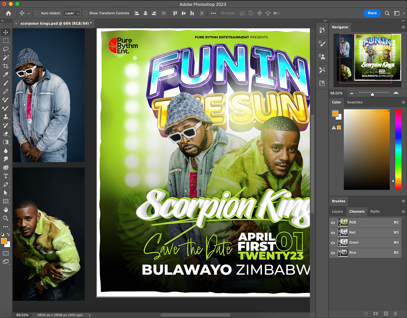 graphic design  Zimbabwe dj maphorisa south africa Flyer Design Poster Design club flyer kabza de small Mzansi scorpion kings