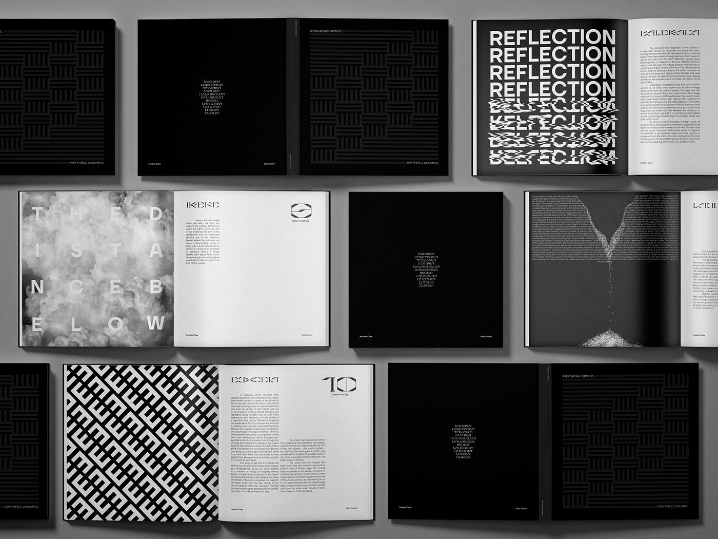 book cover book design editorial graphic design  Invisible Cities italo calvino Layout typography  