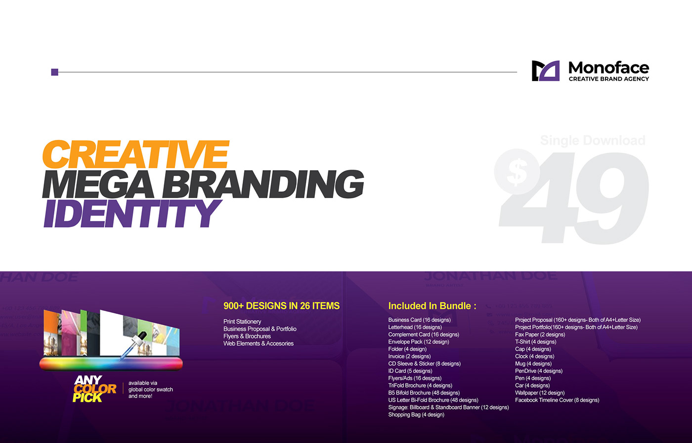 Creative Branding Branding Identity mega branding branding template branding  Stationery id pack idtype bundle stationery bundle