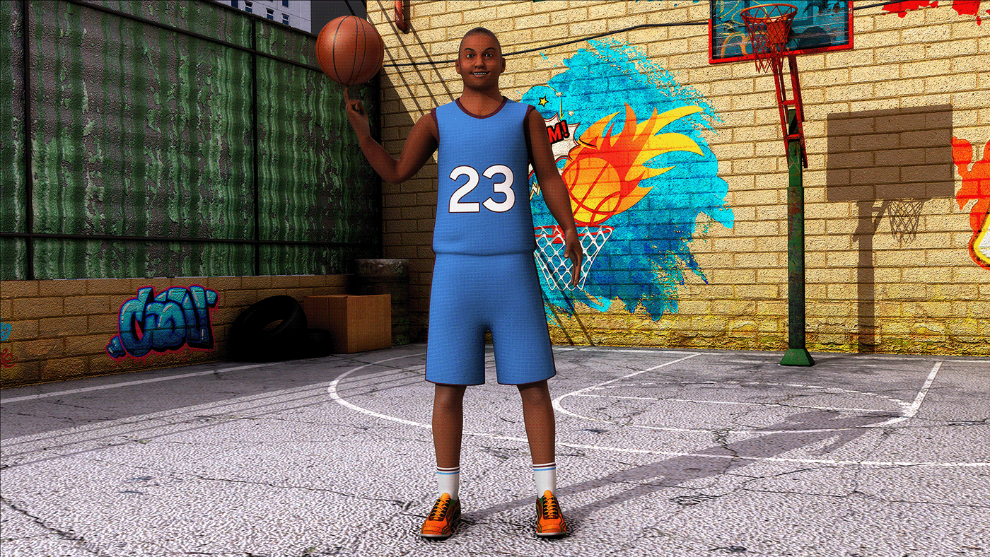 3D after effects animation  basketball compositing Gaming Oculus rendering vr vrgame