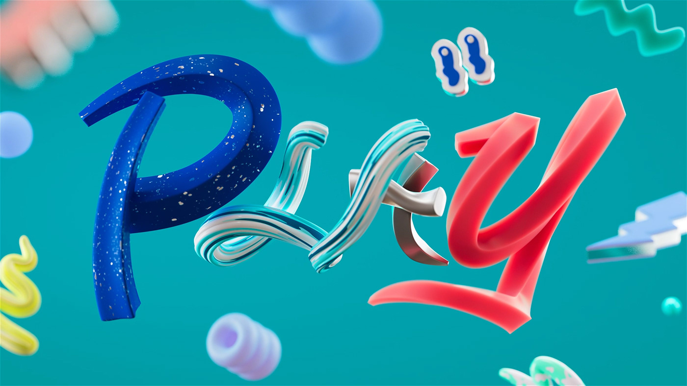 branding channel branding colorful Digital Art Ena enaplay Entertainment marvelous designer Playful typography