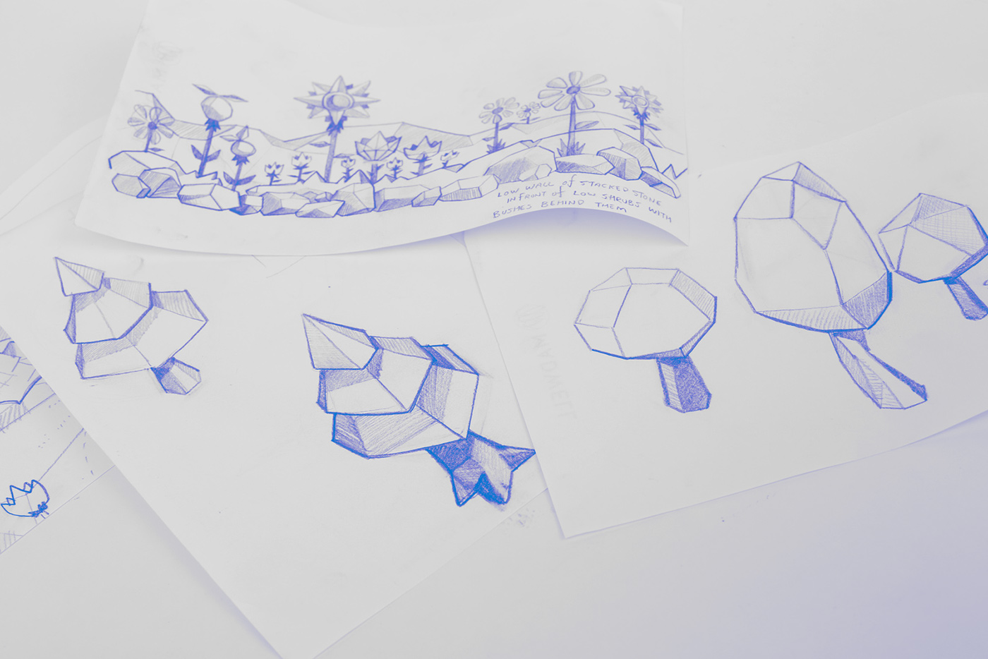 Low Poly paper craft Sketch up babyganics polygon paper art