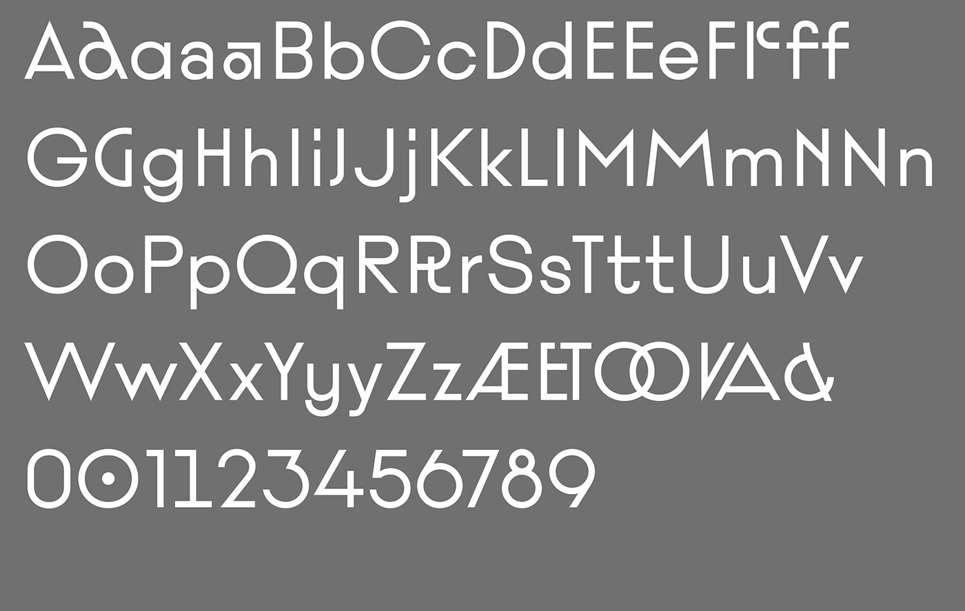 maeve matype font Typeface art deco typography   glyphs eiffel france grid