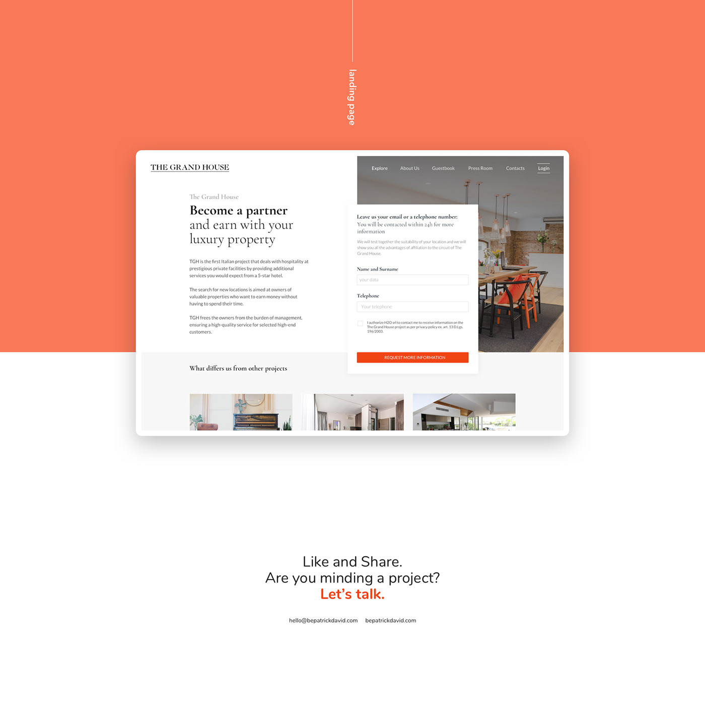 luxury apartment UI ux Website Web landing minimal Web Design  digital design