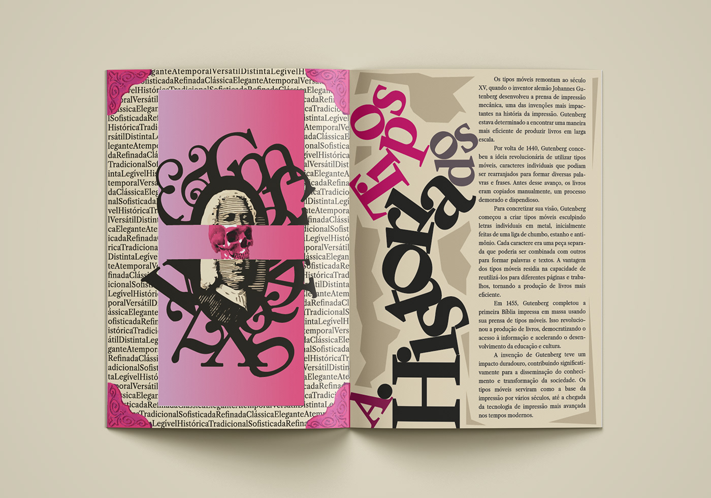 editorial editorial design  Editorial Illustration magazine brochure vector art typography   revista Layout tipografia
