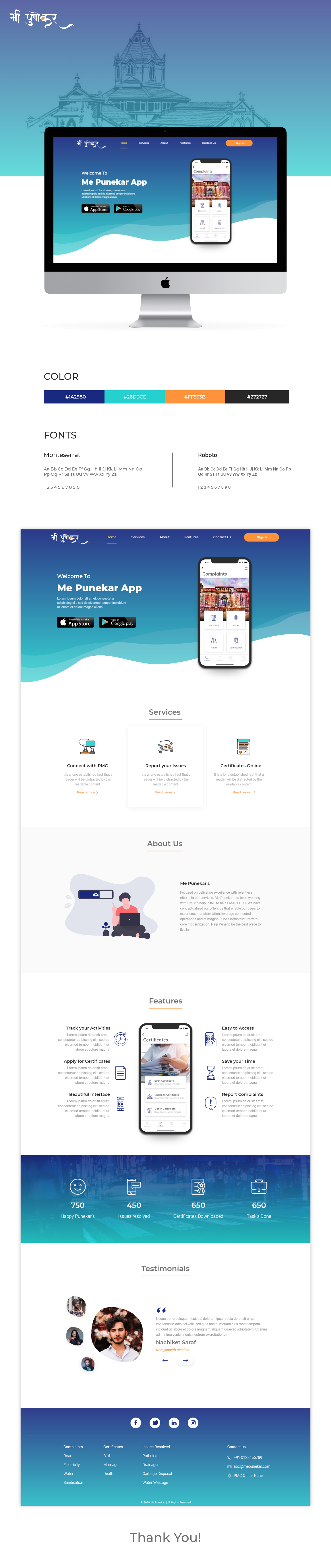 web presentation Website Design Citizen App