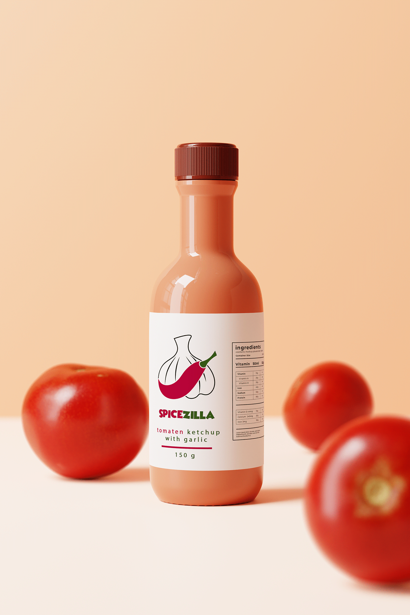brand identity chili Hot ketchup logo Logo Design Logotype Packaging paper Tomato