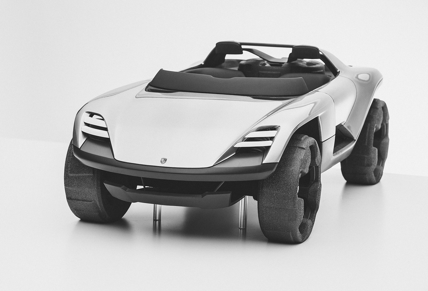 Porsche concept car design baja rally photoshop design