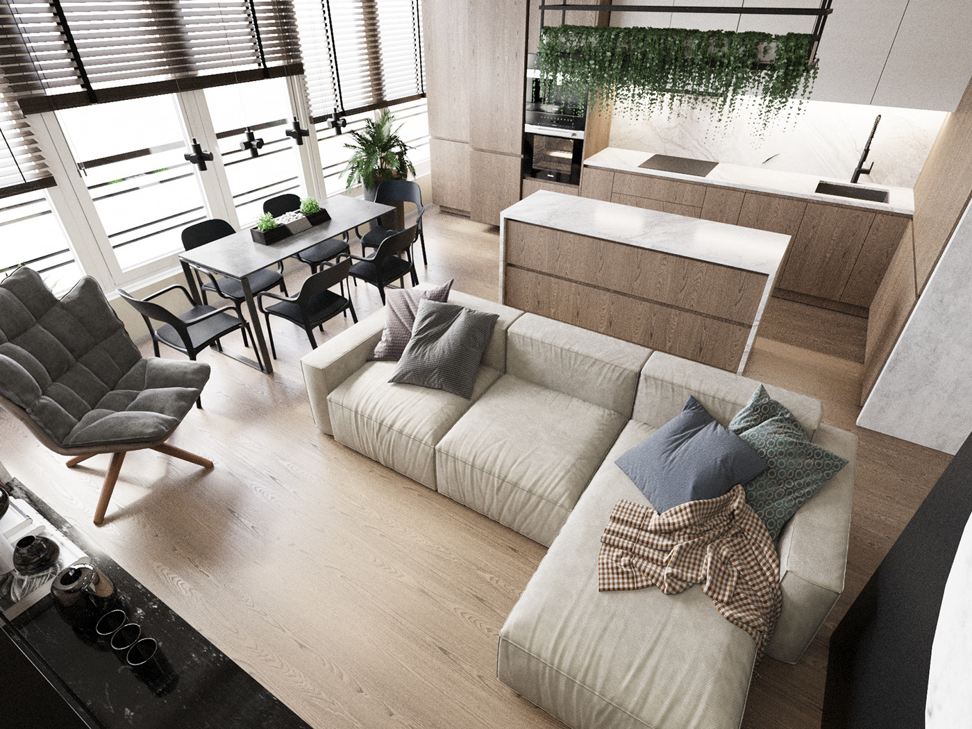 3D 3ds max architecture corona design interior design  modern Render visualization