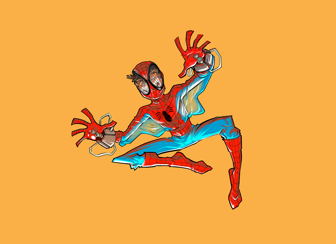 Character design  Comic Book concept art Digital Art  digital illustration Drawing  ilustration painting   peterparker spiderman