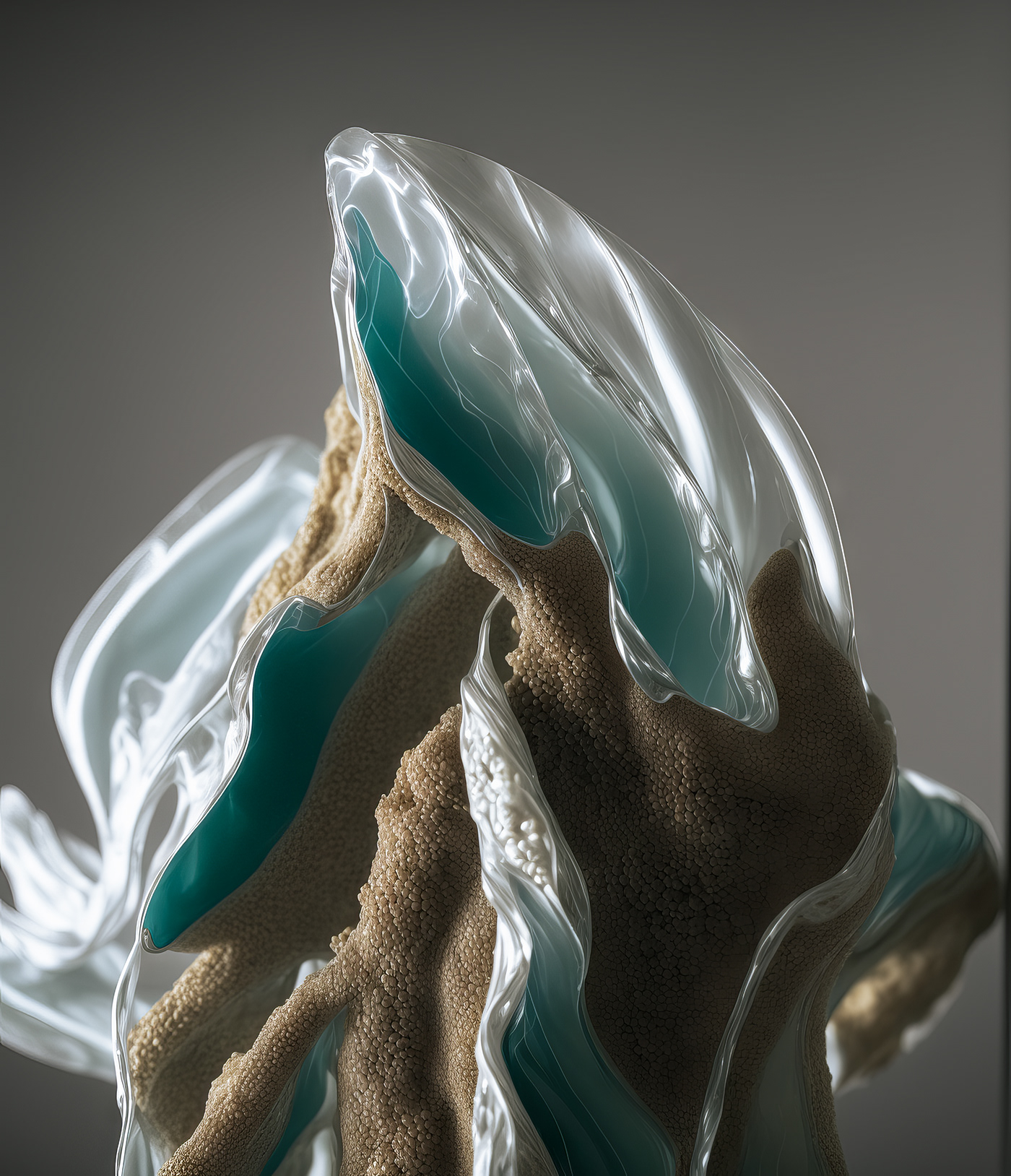 digital  art science glass sea Ocean 3D ai animation  art contemporaryart