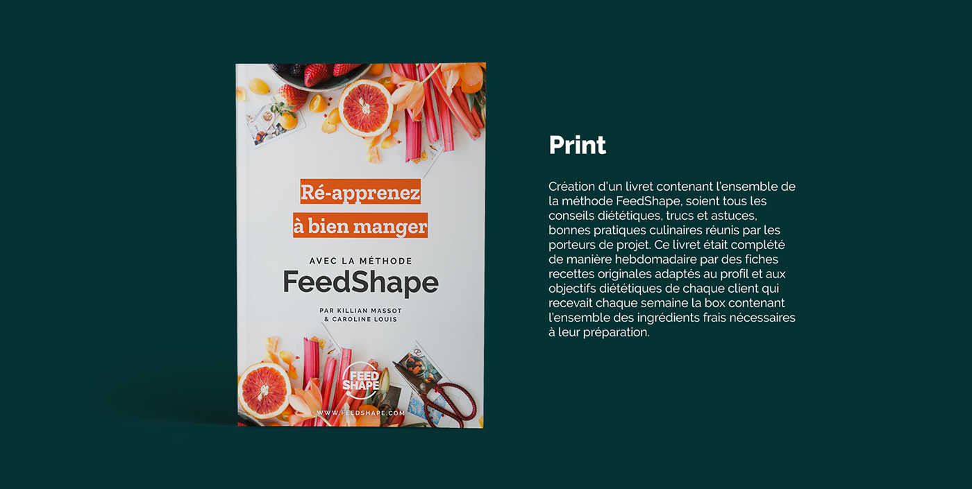 branding  siteweb design graphisme Food  book