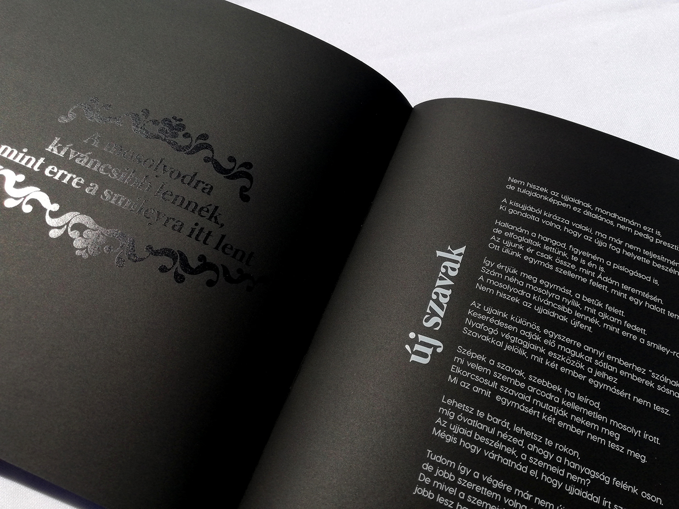 black creative design graphicdesign justtypo poem publication typography   TypographyDesign White